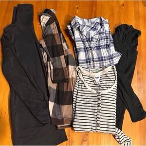 Maternity tops - long sleeved, size small (5)